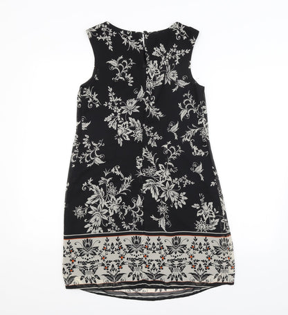 Atmosphere Womens Black Floral  A-Line  Size 8