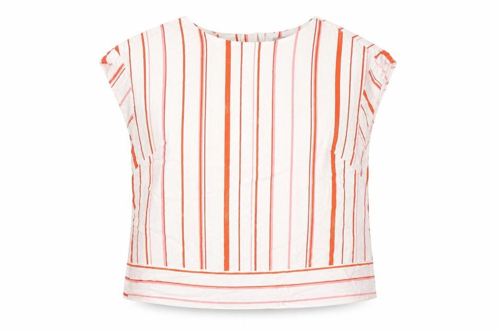 Womens UK Size 14 Nutmeg White Basic Blouse