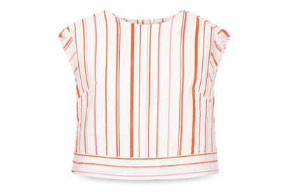 Womens UK Size 14 Nutmeg White Basic Blouse