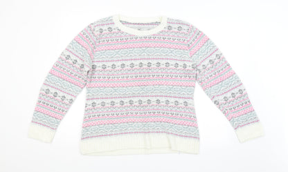 Preworn Womens Multicoloured Argyle/Diamond  Pullover Jumper