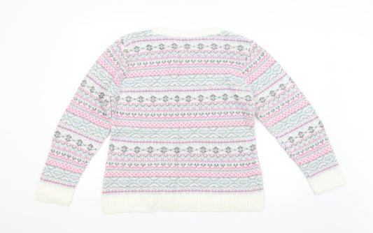 Preworn Womens Multicoloured Argyle/Diamond  Pullover Jumper