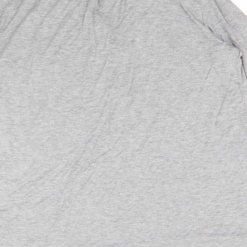 Womens UK Size M Cable & Gauge Grey Basic T-Shirt