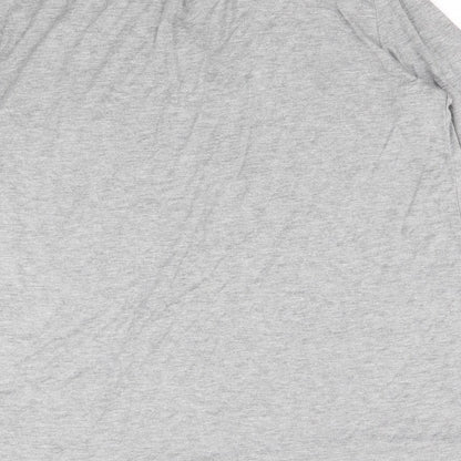 Womens UK Size M Cable & Gauge Grey Basic T-Shirt