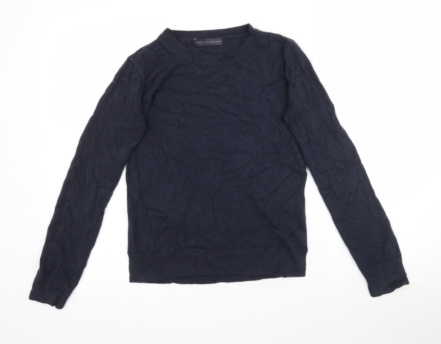 Womens UK Size 8 Marks and Spencer Blue Pullover Jumper