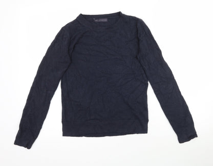Womens UK Size 8 Marks and Spencer Blue Pullover Jumper