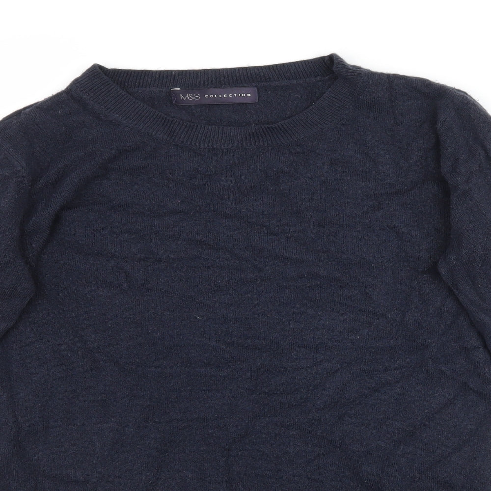 Womens UK Size 8 Marks and Spencer Blue Pullover Jumper