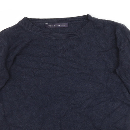 Womens UK Size 8 Marks and Spencer Blue Pullover Jumper
