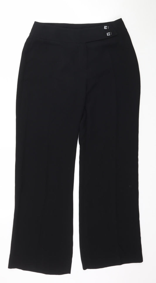 Womens UK Size 10 Principles Regular Fit  Black Trousers