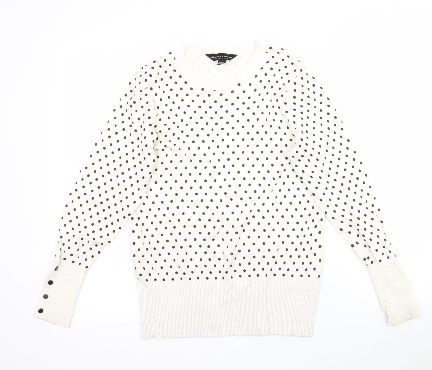Womens UK Size 10 Dorothy Perkins Ivory Pullover Jumper