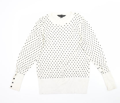 Womens UK Size 10 Dorothy Perkins Ivory Pullover Jumper
