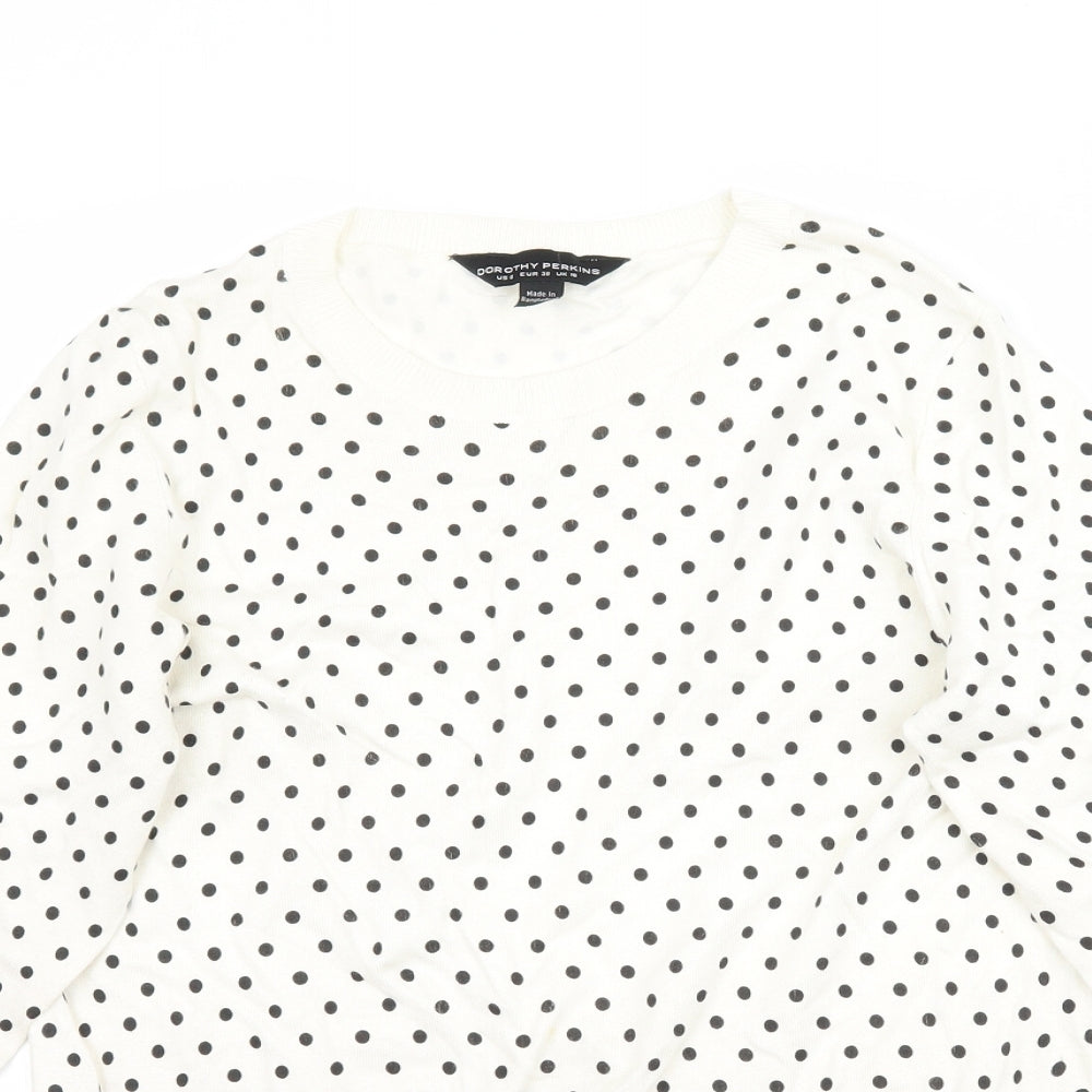 Womens UK Size 10 Dorothy Perkins Ivory Pullover Jumper