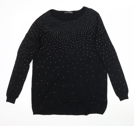 Womens UK Size 6 Atmosphere Black Pullover Jumper