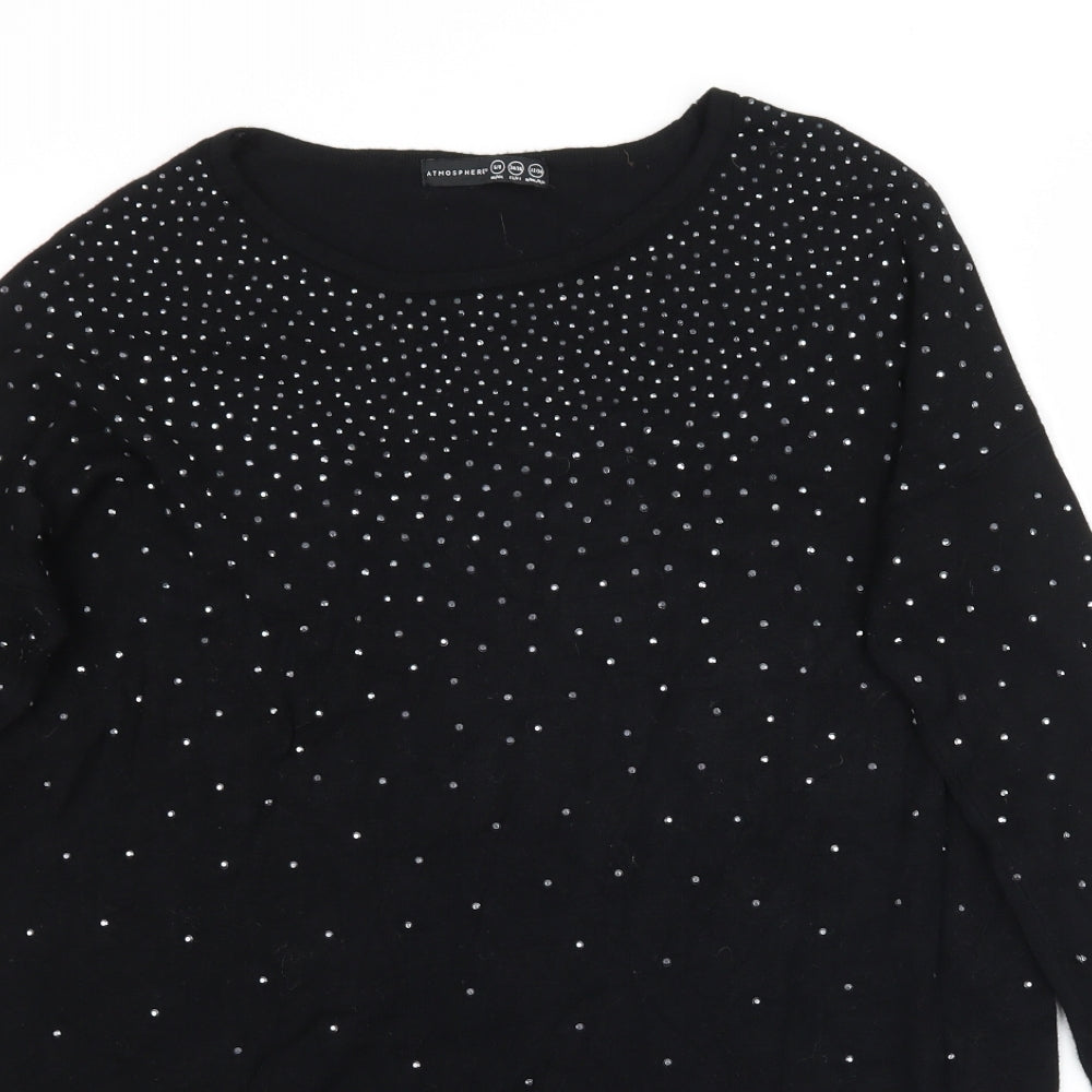 Womens UK Size 6 Atmosphere Black Pullover Jumper