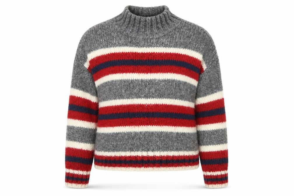 Primark Womens Multicoloured Striped Knit Pullover Jumper Size 2XS