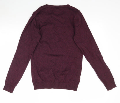 NEXT Mens Purple  Knit Pullover Jumper Size XS