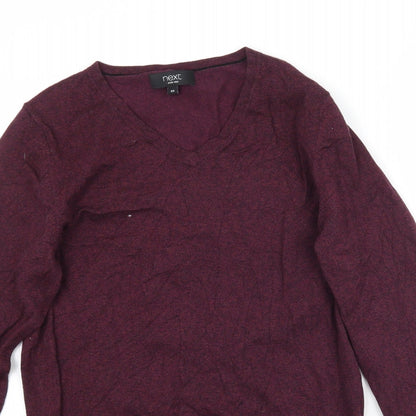 NEXT Mens Purple  Knit Pullover Jumper Size XS