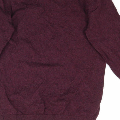 NEXT Mens Purple  Knit Pullover Jumper Size XS