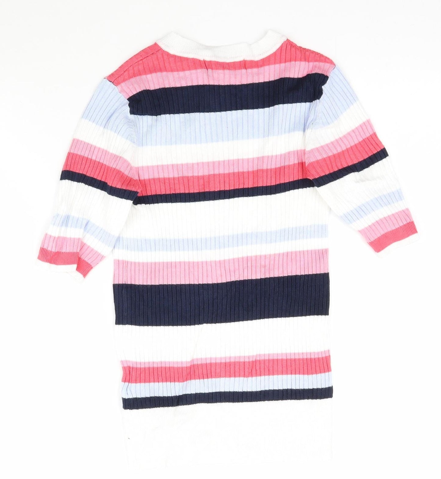 Womens UK Size 6 Marks and Spencer Multicoloured Basic T-Shirt