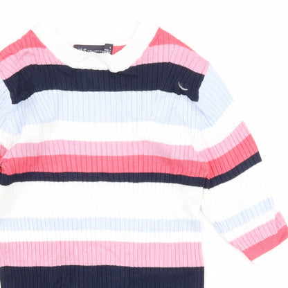 Womens UK Size 6 Marks and Spencer Multicoloured Basic T-Shirt