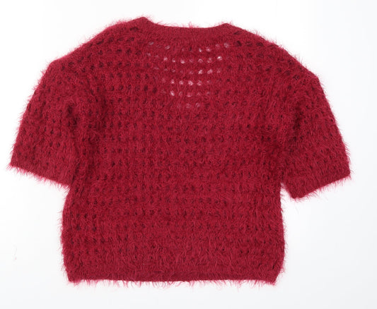 Womens UK Size S NEXT Red Pullover Jumper