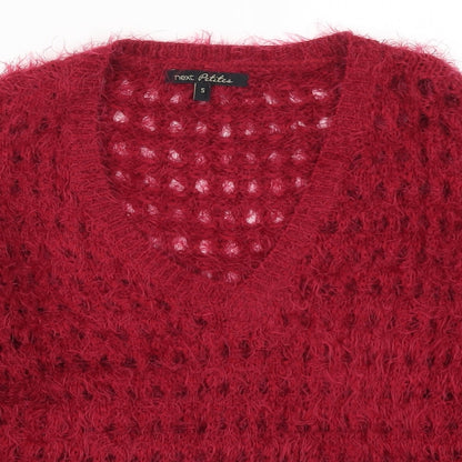 Womens UK Size S NEXT Red Pullover Jumper