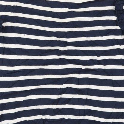 Atmomsphere Womens Blue Striped Knit Pullover Jumper Size 12