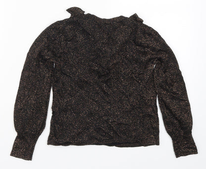 NEXT Girls Brown  Knit Pullover Jumper Size 6 Years