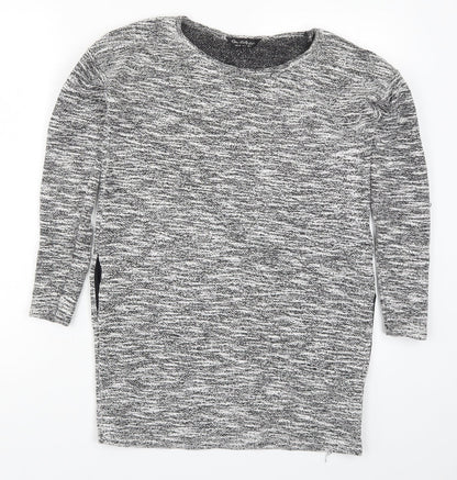 Womens UK Size 6 Miss Selfridge Grey Pullover Jumper