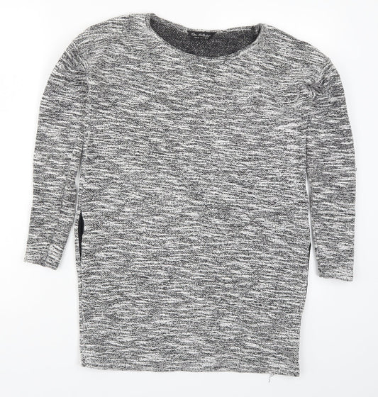 Womens UK Size 6 Miss Selfridge Grey Pullover Jumper