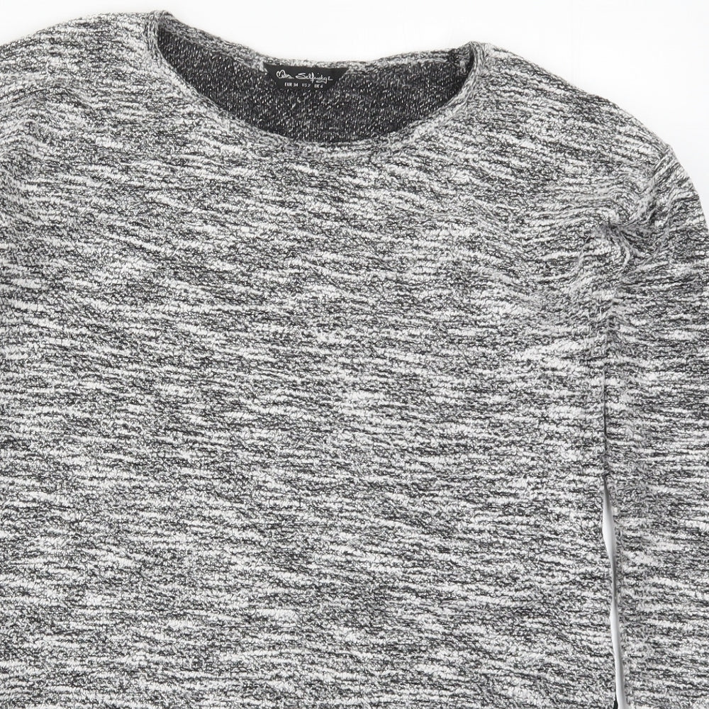 Womens UK Size 6 Miss Selfridge Grey Pullover Jumper