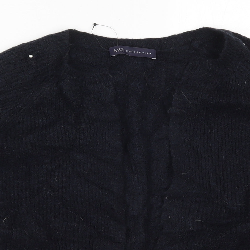 Womens UK Size S Marks and Spencer Blue Cardigan Jumper