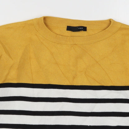 Womens UK Size S New Look Yellow Pullover Jumper