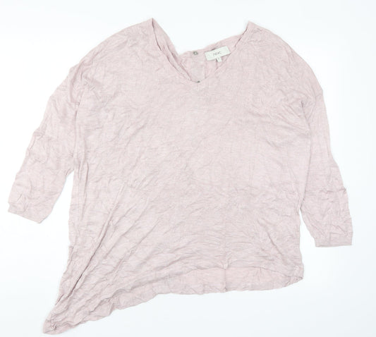 Womens UK Size 14 NEXT Pink Basic T-Shirt