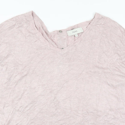 Womens UK Size 14 NEXT Pink Basic T-Shirt