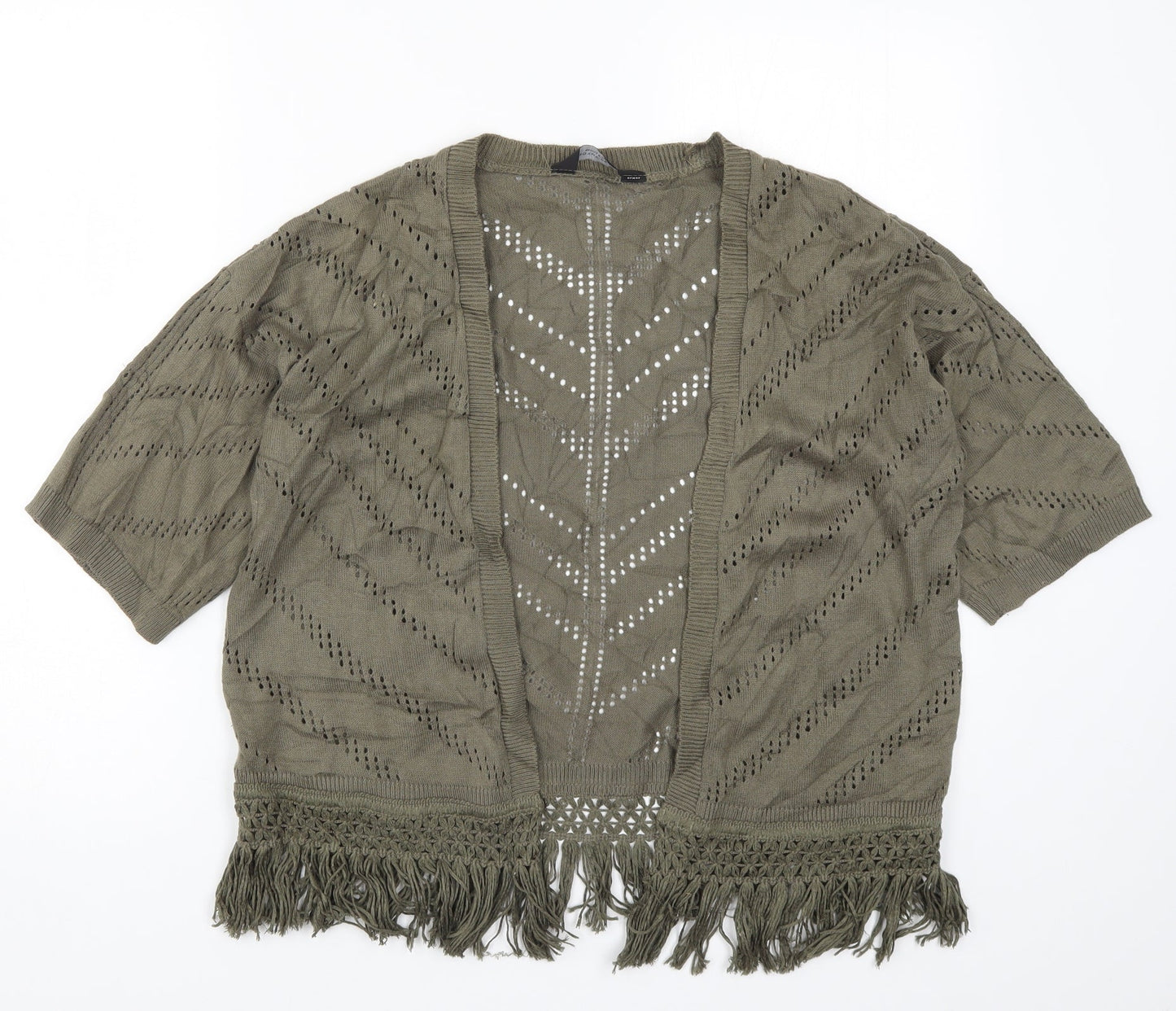 Womens UK Size S Dorothy Perkins Green Cardigan Jumper