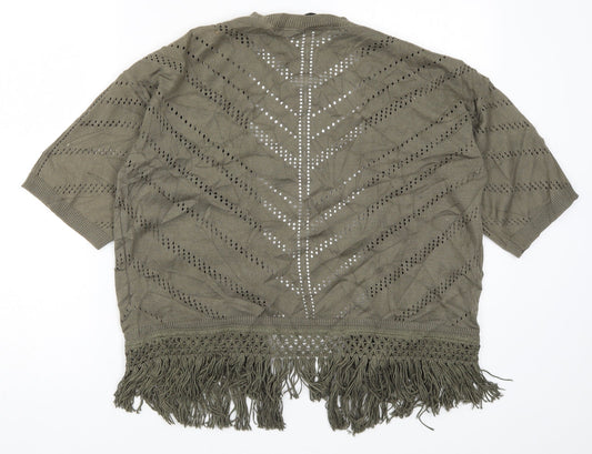 Womens UK Size S Dorothy Perkins Green Cardigan Jumper