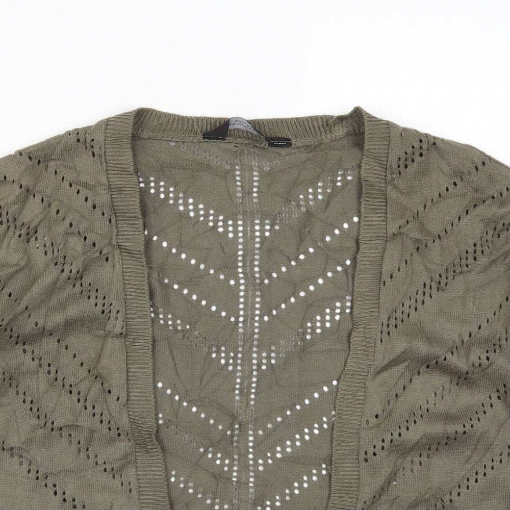 Womens UK Size S Dorothy Perkins Green Cardigan Jumper