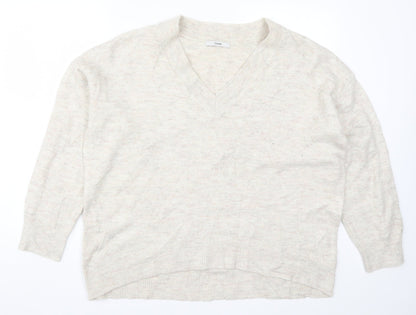George Womens Beige  Knit Pullover Jumper Size L
