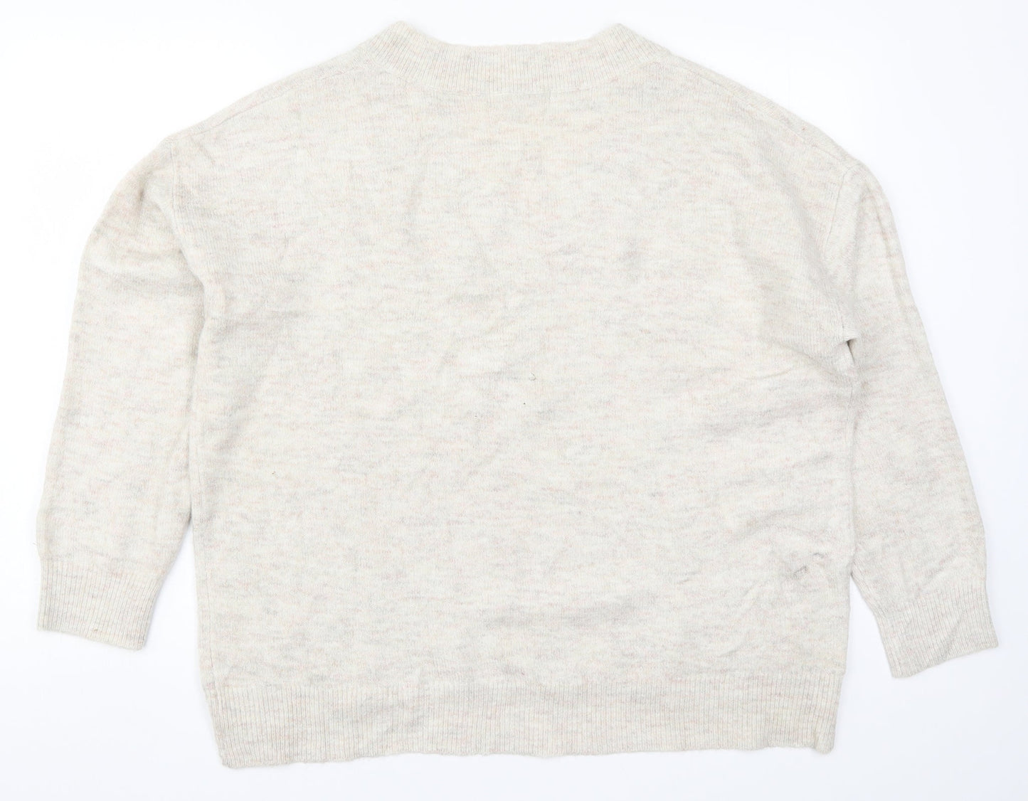 George Womens Beige  Knit Pullover Jumper Size L