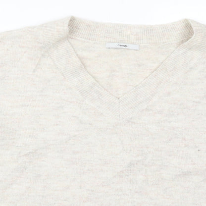 George Womens Beige  Knit Pullover Jumper Size L