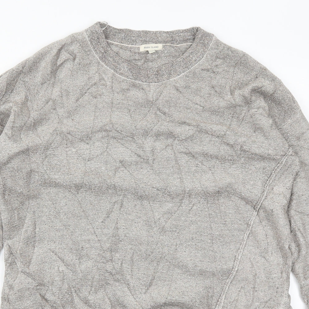 Womens UK Size 16 River Island Beige Pullover Jumper