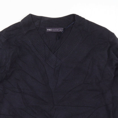 Womens UK Size 8 Marks and Spencer Blue Pullover Jumper