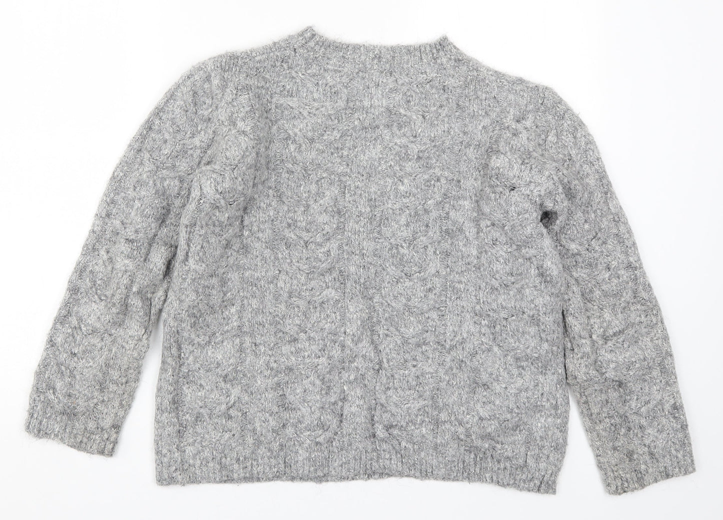 TU Womens Grey  Knit Pullover Jumper Size 10