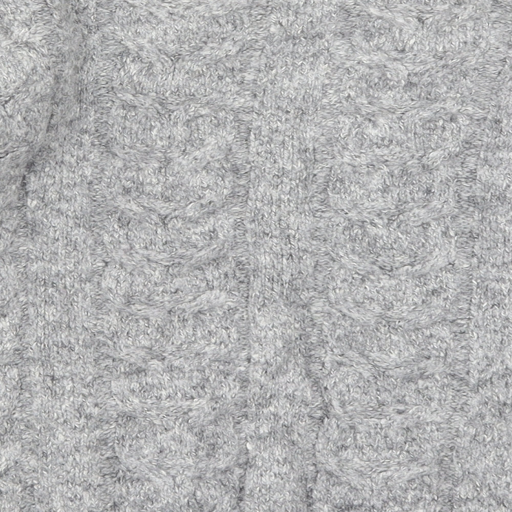 TU Womens Grey  Knit Pullover Jumper Size 10