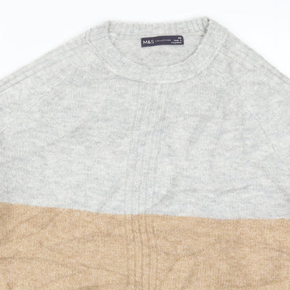 Womens UK Size XS Marks and Spencer Beige Pullover Jumper