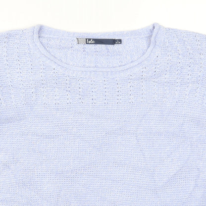 Womens UK Size 18 Isle Blue Pullover Jumper