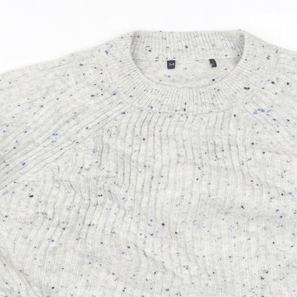 Womens UK Size L Preworn Grey Pullover Jumper