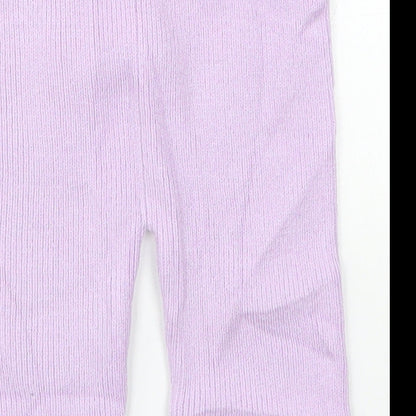 Marks and Spencer Girls Purple   Sweatpants Trousers Size 6-9 Months