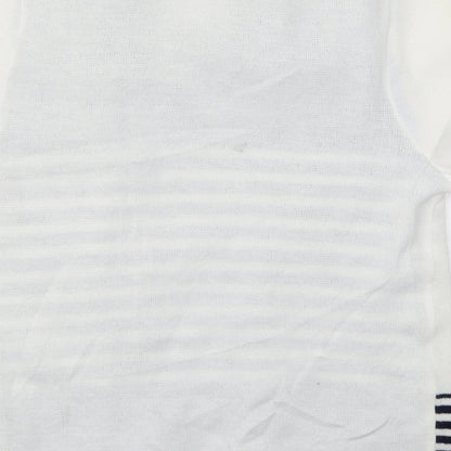 Womens UK Size S Hand to hand White Cardigan Jumper