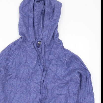 Womens UK Size XS Marks and Spencer Blue Pullover Hoodie
